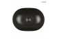 Oltens Hamnes Thin countertop washbasin oval 49,5 x 35,5 cm - black mat