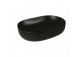 Oltens Hamnes Thin countertop washbasin oval 49,5 x 35,5 cm - black mat