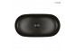 Oltens Hamnes Thin countertop washbasin oval 60,5 x 41,5 cm - black mat