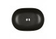 Oltens Hamnes Thin countertop washbasin oval 49,5 x 35,5 cm black mat  with coating Oltens SmartClean