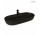 Oltens Hamnes Thin countertop washbasin with tap hole oval 80 x 40 cm black mat  with coating Oltens SmartClean 
