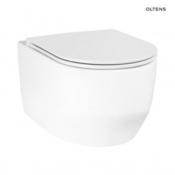 Oltens Holsted bowl WC hanging PureRim - white 