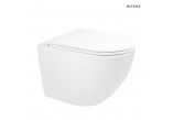 Set Oltens Hamnes Stille bowl WC hanging PureRim with coating SmartClean with soft-close WC seat Ovan Slim