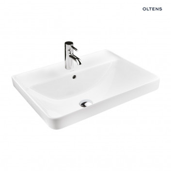 Oltens Vala countertop washbasin 59x39 cm - white 