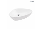 Oltens Vala countertop washbasin 59x39 cm with coating SmartClean - white 