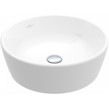 Architectura Washbasin countertop washbasin, 450 x 450 x 155 mm, Weiss Alpin, z overflow