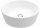 Architectura Washbasin countertop washbasin, 450 x 450 x 155 mm, Weiss Alpin, z overflow