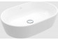 Architectura Washbasin countertop washbasin, 600 x 400 x 155 mm, Weiss Alpin CeramicPlus, z overflow