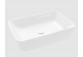 Architectura Washbasin countertop washbasin, 600 x 405 x 155 mm, Weiss Alpin, without overflow