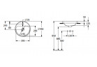 Recessed washbasin - Villeroy & Boch/Architectura, 450 x 450 x 170 mm, Weiss Alpin CeramicPlus, without overflow, Nieszlifowany