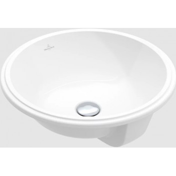 Architectura Recessed washbasin, 600 x 450 x 170 mm, Weiss Alpin CeramicPlus, without overflow, Nieszlifowany