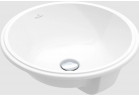 Under-countertop washbasin - Villeroy & Boch/Architectura, 400 x 400 x 175 mm, Weiss Alpin CeramicPlus, z overflow
