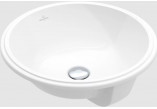 Architectura Under-countertop washbasin, 400 x 400 x 175 mm, Weiss Alpin, z overflow