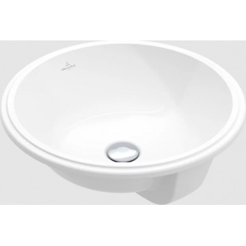 Architectura Under-countertop washbasin, 400 x 400 x 175 mm, Weiss Alpin CeramicPlus, z overflow