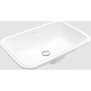 Architectura Under-countertop washbasin, 570 x 370 x 175 mm, Weiss Alpin, without overflow