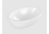 Loop & Friends Recessed washbasin, 570 x 410 x 215 mm, Weiss Alpin, without overflow, Nieszlifowany