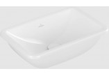 Loop & Friends Recessed washbasin, 510 x 340 x 165 mm, Weiss Alpin, z overflow, Nieszlifowany