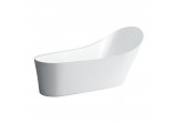 Bathtub freestanding LAUFEN PALOMBA COLLECTION, wykonana z materiału Sentec