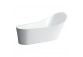 Bathtub freestanding ILBAGNOALESSI, wykonana z materiału kompozytowego SENTEC, zintegrowany overflow, korek klik-klak SENTEC included, color white