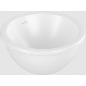 Loop & Friends Under-countertop washbasin, 330 x 330 x 190 mm, Weiss Alpin CeramicPlus, without overflow