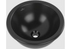 Under-countertop washbasin - Villeroy & Boch/Loop & Friends, 380 x 380 x 210 mm, Ebony CeramicPlus, without overflow