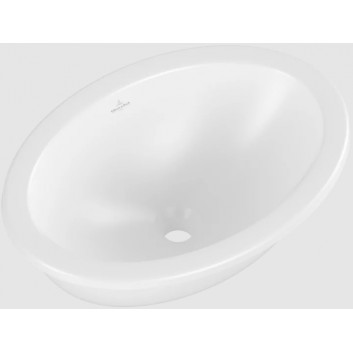 Loop & Friends Under-countertop washbasin, 485 x 325 x 215 mm, Weiss Alpin CeramicPlus, without overflow