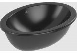 Loop & Friends Under-countertop washbasin, 485 x 325 x 215 mm, Stone White CeramicPlus, without overflow