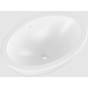 Loop & Friends Under-countertop washbasin, 560 x 380 x 220 mm, Weiss Alpin CeramicPlus, without overflow