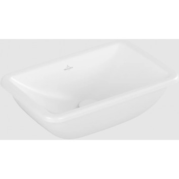 Loop & Friends Under-countertop washbasin, 450 x 280 x 185 mm, Weiss Alpin CeramicPlus, without overflow