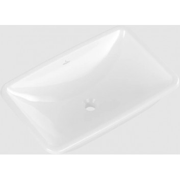 Loop & Friends Under-countertop washbasin, 540 x 340 x 185 mm, Ebony CeramicPlus, without overflow