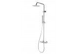 Shower złota shower column Corsan Lugo round overhead shower with mixer termostatyczną and swivel spout wannową