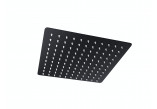 Overhead shower shower Corsan steel black square 25 cm