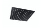 Overhead shower shower Corsan steel black square 25 cm