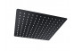 Overhead shower shower Corsan steel black square 25 cm