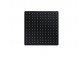 Overhead shower shower Corsan steel black square 25 cm