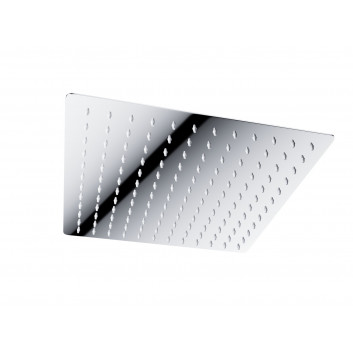 Overhead shower shower Corsan steel black square 30 cm
