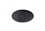Overhead shower shower Corsan steel black round 25 cm