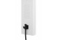 Panel prysznicowy Corsan Alto white z black wykończeniem oświetleniem LED i wylewką