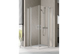 Kermi Pega shower cabin corner entry with fixed panel 90x90 cm, glass transparent 
