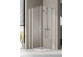 Kermi Pega shower cabin corner entry with fixed panel 90x90 cm, glass transparent 
