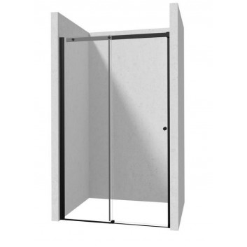 Door shower Deante systemu Kerria Plus 100 cm, folding, glass transparent with coating Active Cover, profil chrome