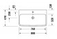 Vanity washbasin Duravit Qatego - White shiny