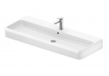 Vanity washbasin 120x47cm, Duravit Qatego - White shiny 