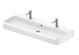 Vanity washbasin 120x47cm, Duravit Qatego - White shiny (HyG) 