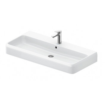 Washbasin polished 80x47cm, Duravit Qatego - White shiny (HyG)