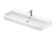 Washbasin polished 120x47cm, Duravit Qatego - White shiny
