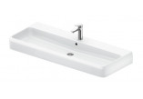 Washbasin polished 120x47cm, Duravit Qatego - White shiny