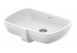Semi-recessed washbasin, 55x47cm, Duravit Qatego - White shiny (HyG) 