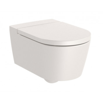 Bowl WC wall-hung ROCA Rimless Round - White mat