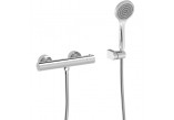 Wall-mounted thermostatic mixer shower TRES BASE PLUS - Chrome